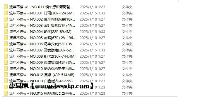 920、流年不停w – 全套15期及随包视频[8.1G]