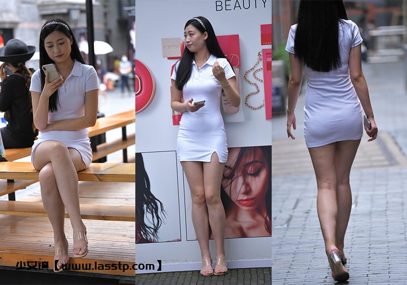 1094、[街拍]M879.白裙女子[图片5.52G]